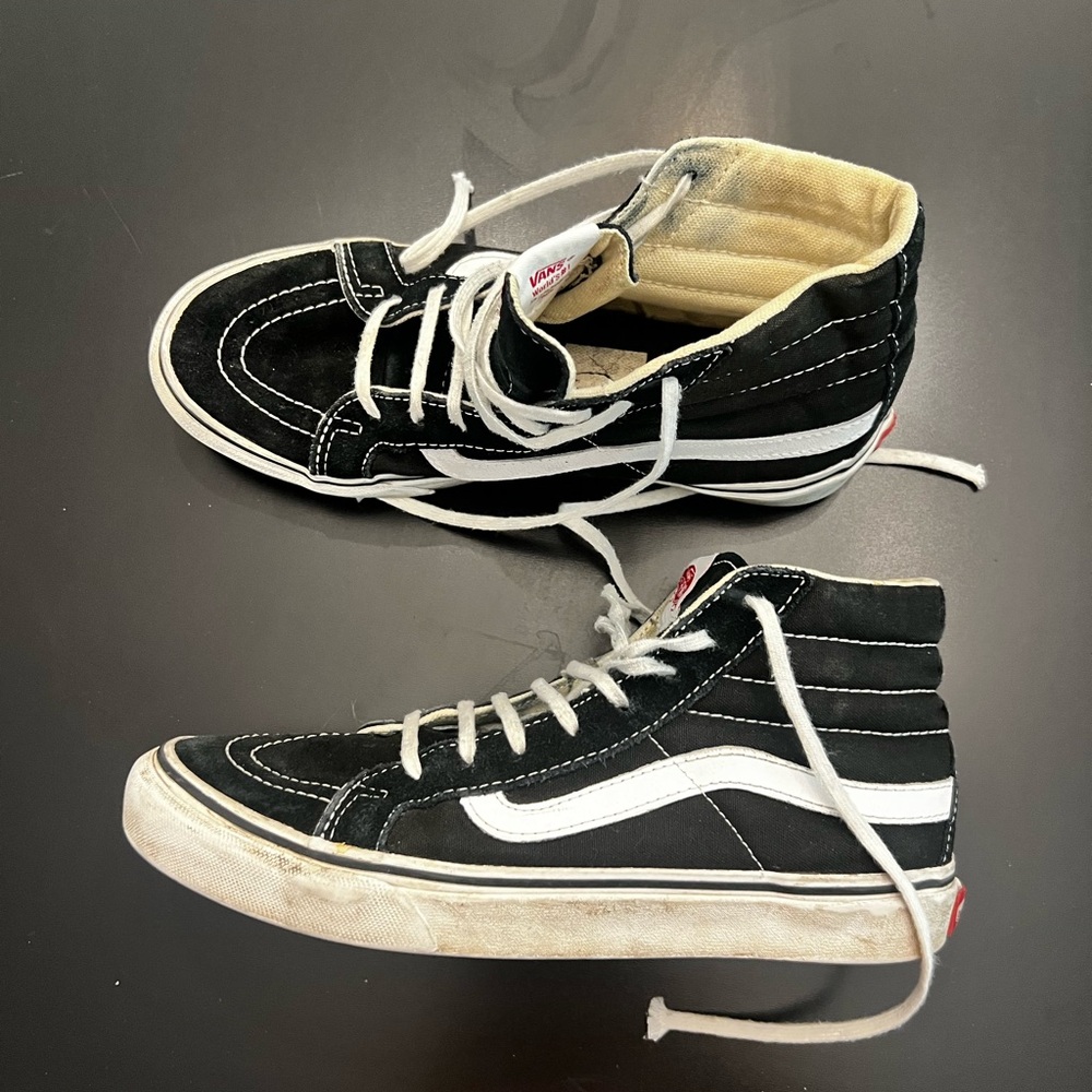 Vans Black and White Classic Sneakers